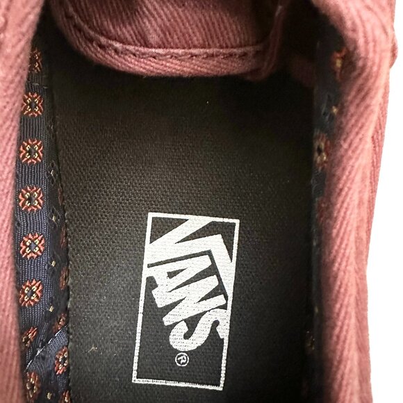 Vans Off The Wall Unisex Shoes Size 9.5 Burgundy Classic Canvas Skate TB4R - Picture 8 of 9